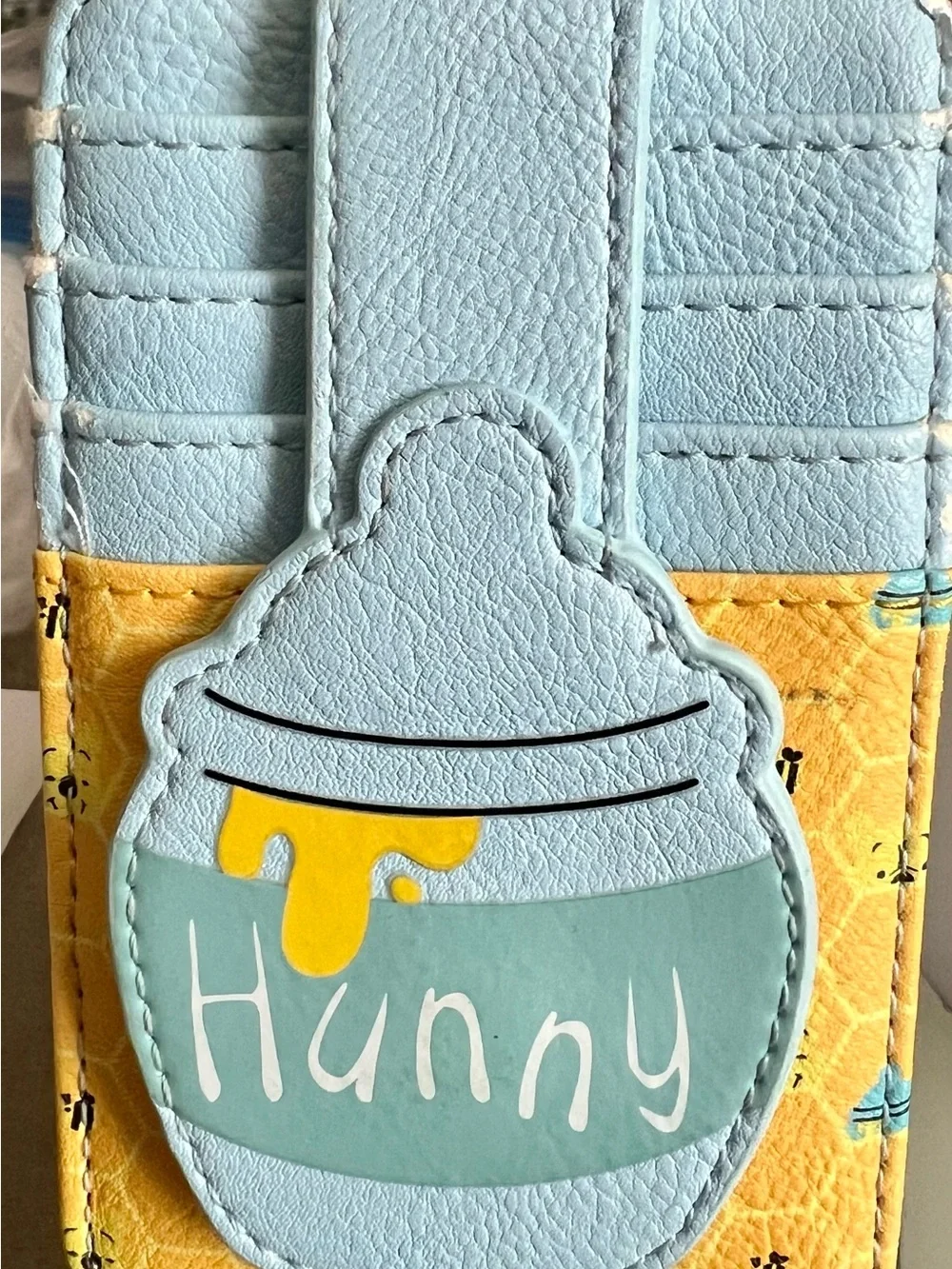 Disney Light Blue and Yellow Hunny Pot Women's Crossbody Bag
